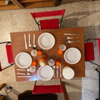 Tavolino pieghevole  quattro posti