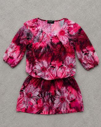 Rinascimento Abito Donna Floreale Fucsia S