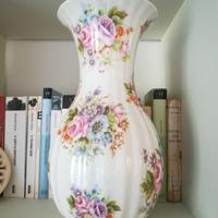 Vaso ceramica artistica FG motivi floreali