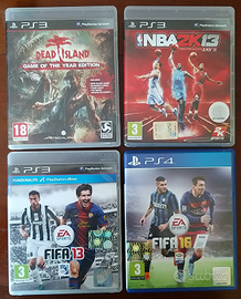 Videogiochi PS3 e PS4