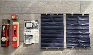 Coppia tendine parasole auto Filtravedo anni '60