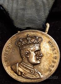 Medaglia Valor Militare Coloniale Argento VEIII