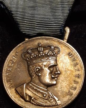Medaglia Valor Militare Coloniale Argento VEIII