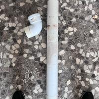 Canna fumaria in alluminio bianca diametro 80 mm