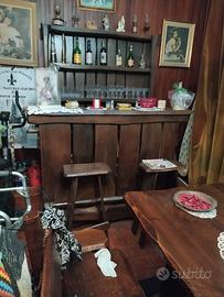 taverna bar in legno massiccii