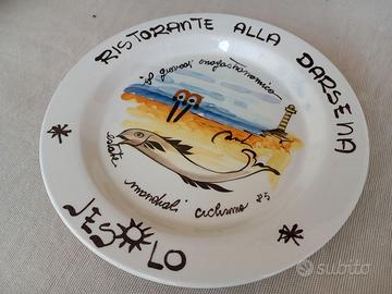 Piatto ricordo Alla Darsena mondiali ciclismo 1985