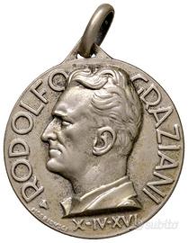Medaglia Rodolfo Graziani Frosinone AG Molto Rara