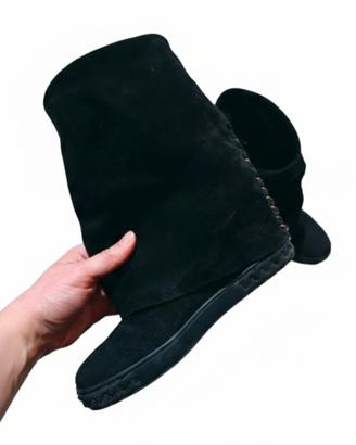 Stivali Casadei camoscio nero
