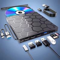 Lettore CD DVD Esterno Ultra-Slim 8 in 1 con USB 3