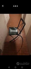 sedie pieghevoli in ferro 