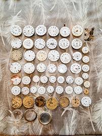 Lotto 53 Meccanismi Orologi Ta Tasca Vintage 