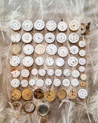Lotto 53 Meccanismi Orologi Ta Tasca Vintage 