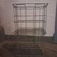 Cestelli portabottiglie in metallo