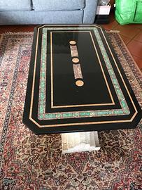 Tavolino da salotto in marmo ed alabastro