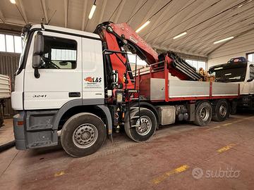 Camion gru cassone fisso Mercedes Actros 32.41