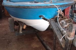 barca open di 4e22  con tutto il carello sana in t