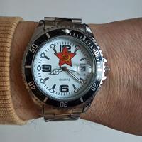 Orologio Russo Stella Dial Bianco cassa 40 mm cint