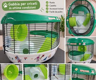 Gabbia per criceti Spadoni completa di accessori 