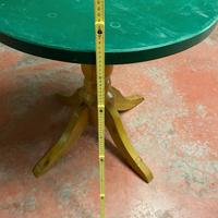 Tavolo tondo con base in legno