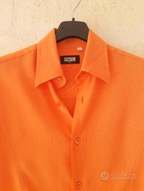 Camicia donna manica corta arancio Prima Fila