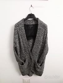 Cardigan donna marca guess con collo di pelliccia