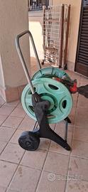 gomma per innaffiare con avvolgitubo 
