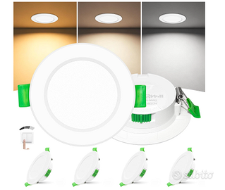 Set 4 Faretti LED Incasso Extra Slim 25mm | Dimmer