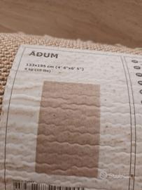 Tappeto ADUM Ikea pelo corto beige 133X195