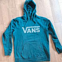 Felpa Vans classica con cappuccio verde petrolio