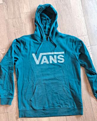 Felpa Vans classica con cappuccio verde petrolio