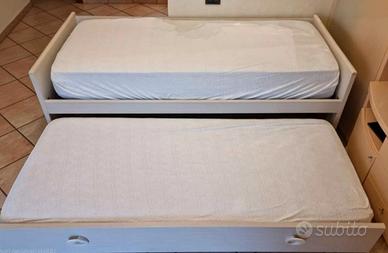 letto singolo estraibile a matrimoniale 
