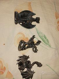 Warhammer n.3 miniature di mostri in metallo