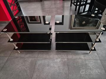 2 tavolini HIFI porta elettroniche TNT Flexy Table