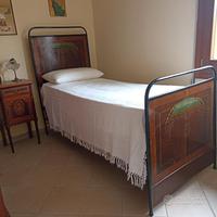 LETTO ANTICO IN FERRO DIPINTO