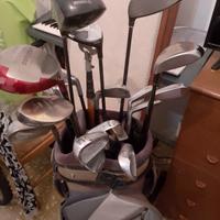 sacca da golf con mazze 