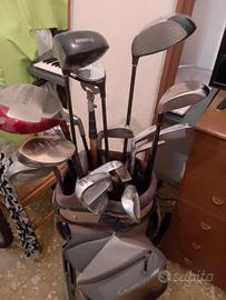 sacca da golf con mazze 