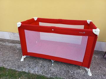 Lettino da campeggio Safety 1st rosso con borsa