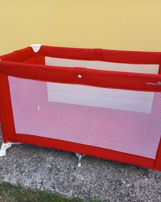 Lettino da campeggio Safety 1st rosso con borsa