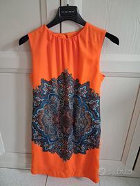 abitino Zara Arancio con medaglione centrale
