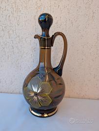 Decanter vintage in vetro fumé 