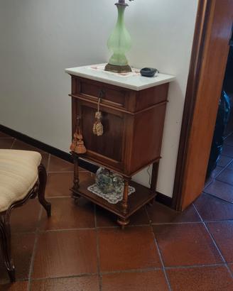 coppia di comodini '800 Luigi Filippo noce