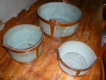 DUE pentole "LAVEC" in pietra ollare