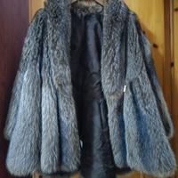  pelliccia di volpe argentata vera 