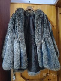  pelliccia di volpe argentata vera 