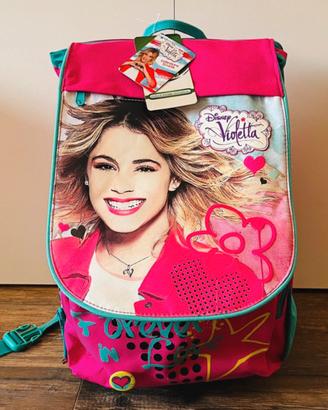 Zaino scuola Disney Violetta Nuovo con cartellino