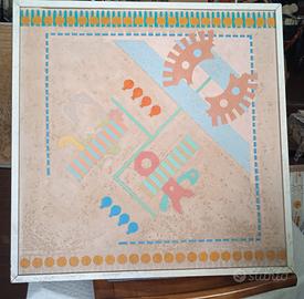 Acrilico su tela anni 70 Paolo Mariotti