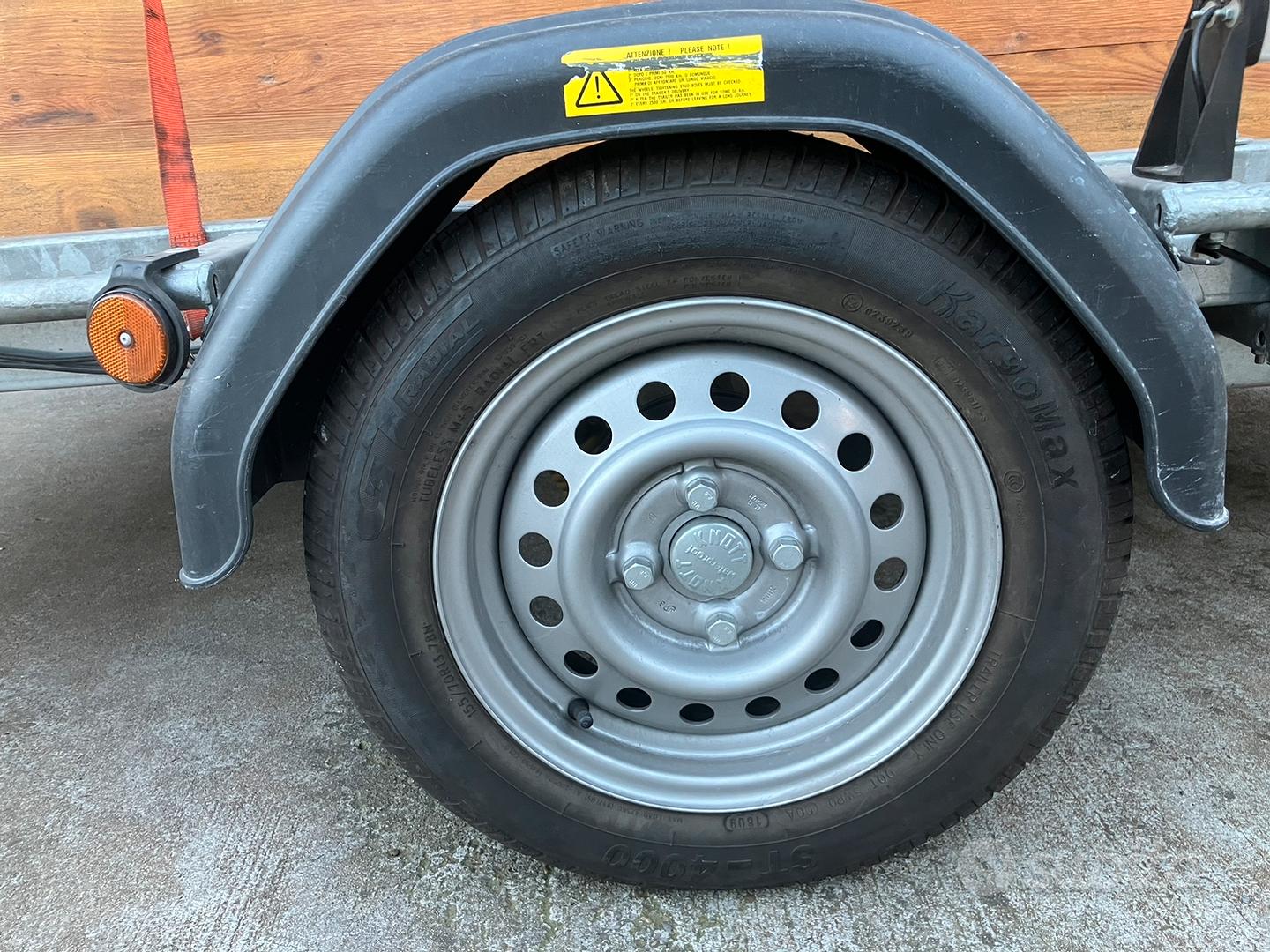 1X Pieghevole Roulotte Camper Auto Rimorchio Ruota Zeppa Con Picchi - Foto 8