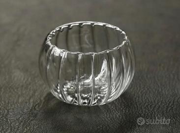 Tazzine in vetro a doppio strato a forma d zucca