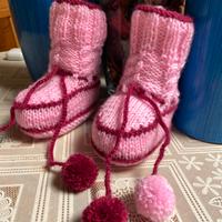Scarpine fatte a mano per neonati