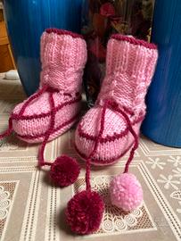 Scarpine fatte a mano per neonati